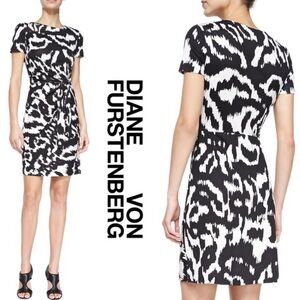 Diane Von Furstenberg Black and White Mini Dress